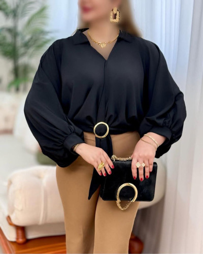 شومیز حلقه زنانه/جنس ساتن