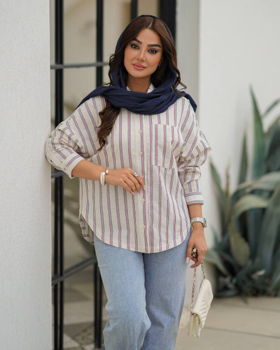 شومیز مانتویی زنانه ماهور/لنین