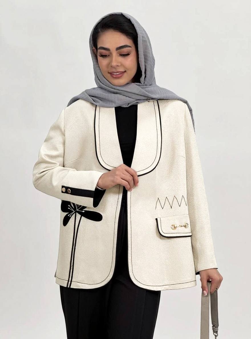 مانتو مزونی زنانه صبا/کتان لمه