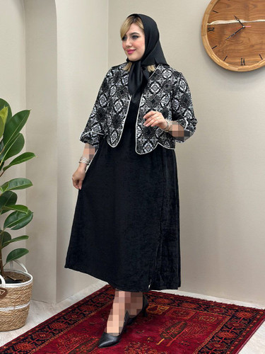 کت سارافون زنانه اریسان/تافته و مخمل شانل