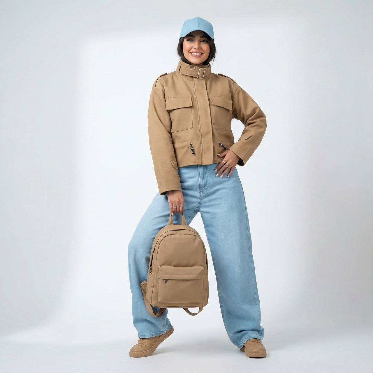 ترنج کت  زنانه یقه سگک/کتان کجراه