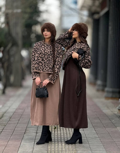 ست بافت زنانه ملیکا/بافت نرم و کشی