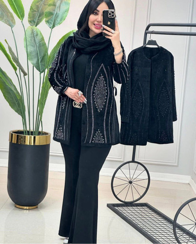 کت مزونی زنانه/مخمل نگینی