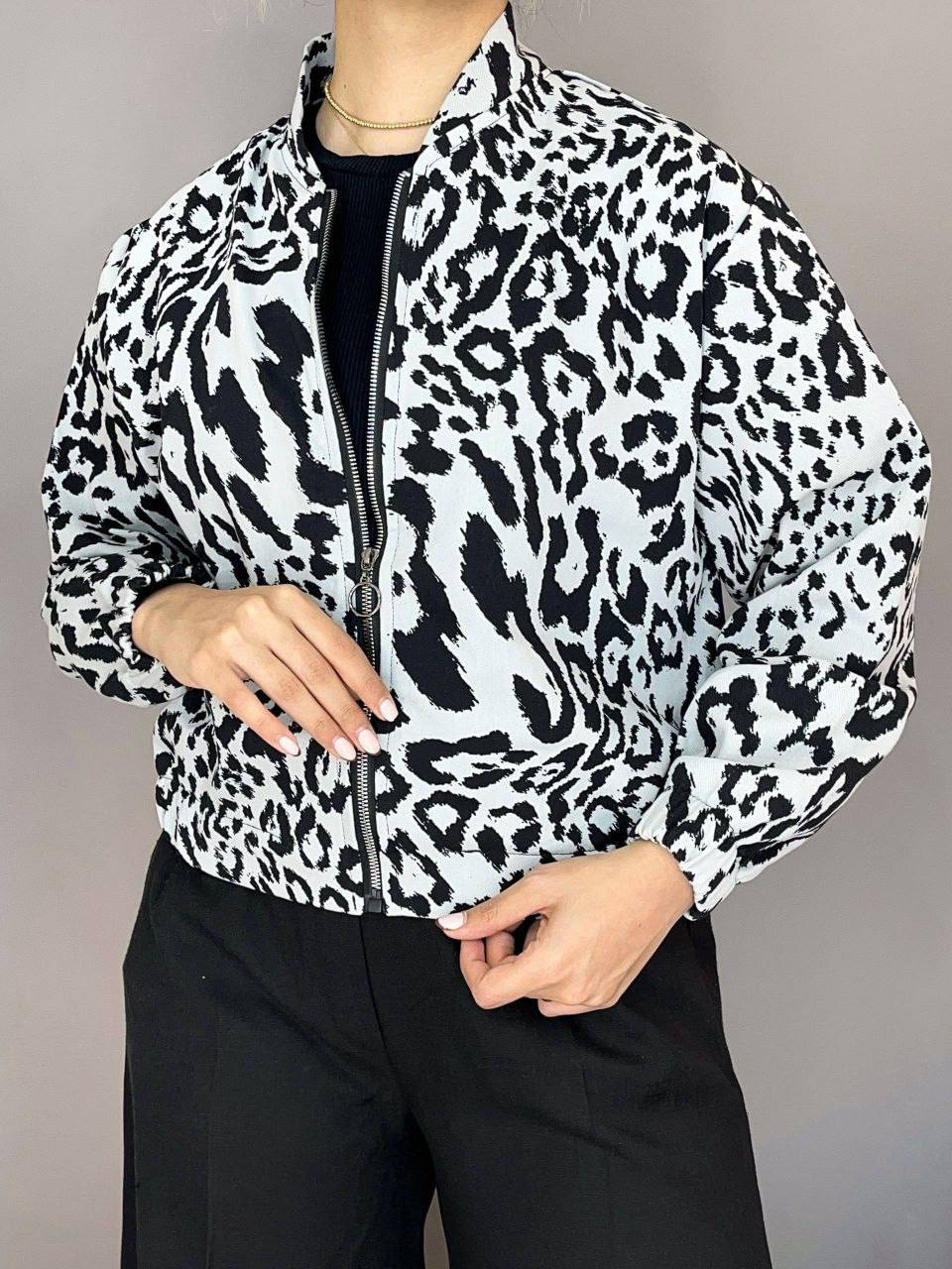 بامبر پلنگی زنانه/کتان۳۹۰ گرم