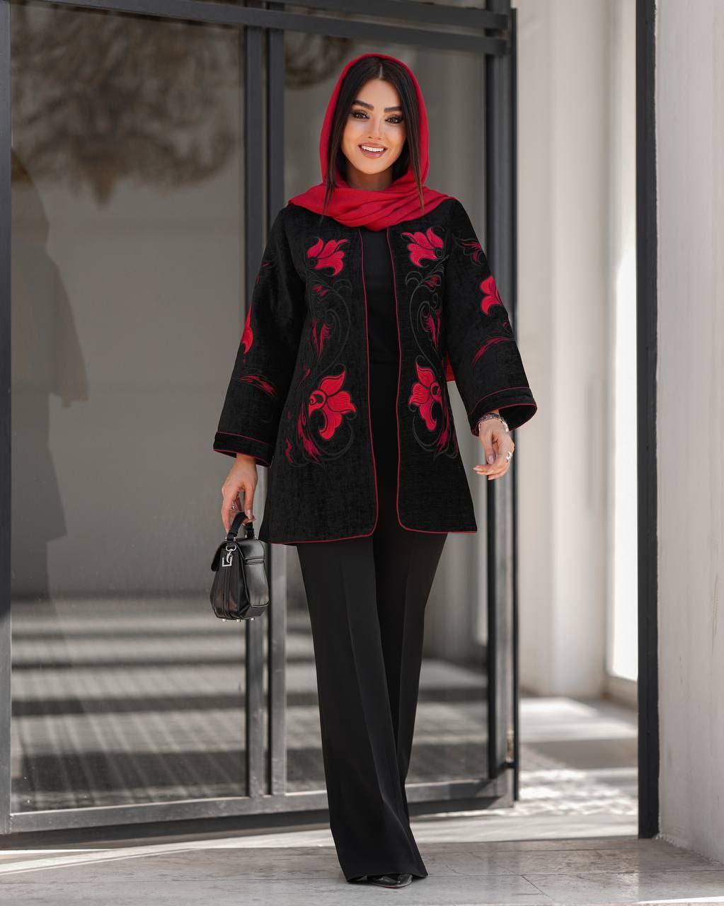 کت زنانه چکاوک/مخمل گلدوزی شده