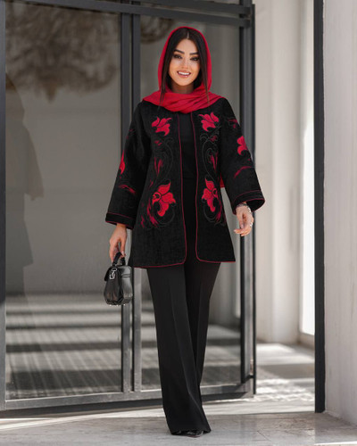 کت زنانه چکاوک/مخمل گلدوزی شده