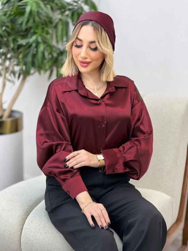 شومیز زنانه/ساتن مات