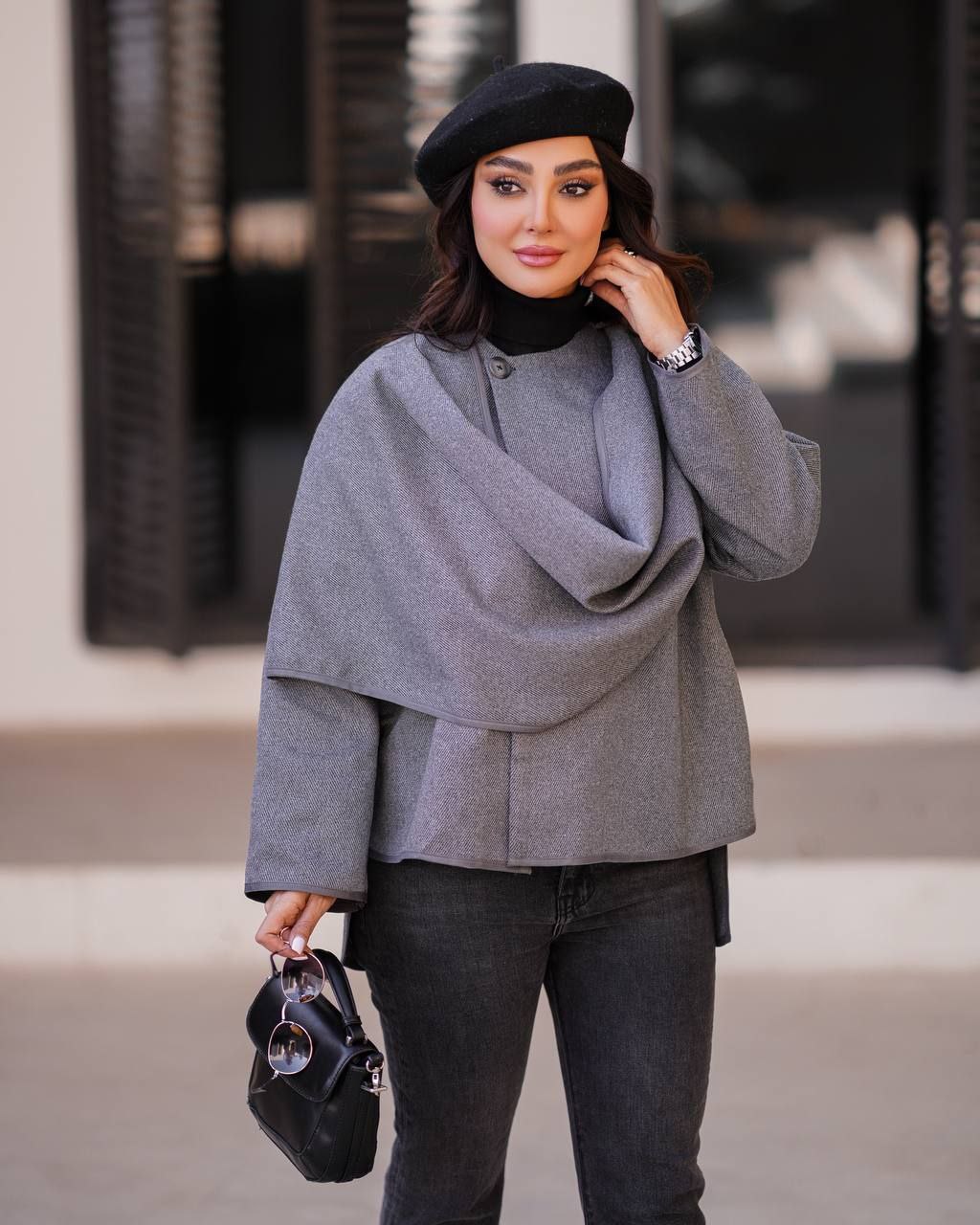 پالتو شال دار زنانه/توئیت جناقی