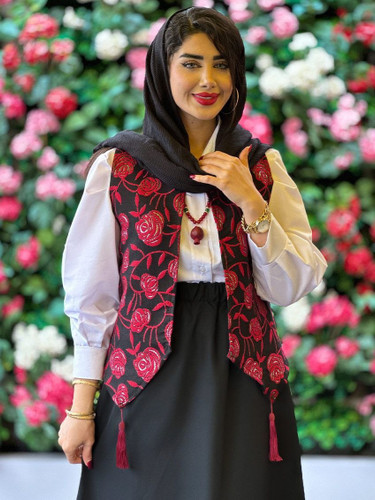 ژیله زنانه گلبهار/سوزن دوزی و پرشین