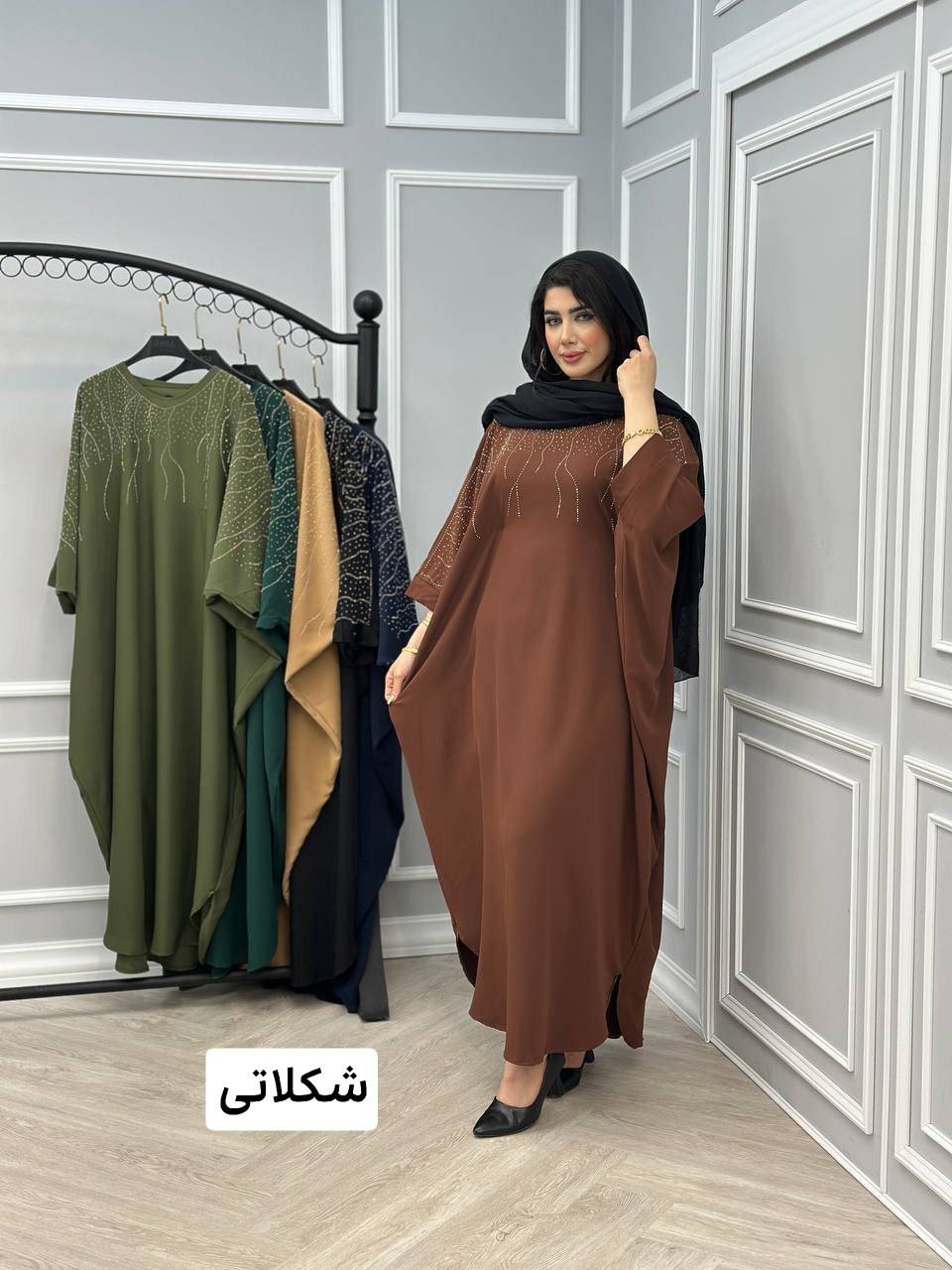 مانتو عبا زنانه رعد و برق/الیزه درجه یک