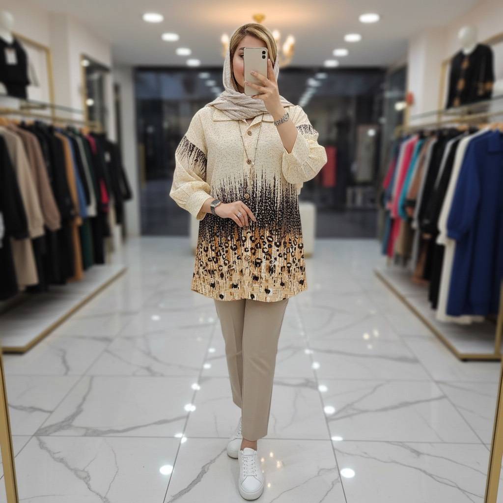 شومیز زنانه پلنگی/کراش چاپی
