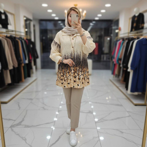 شومیز زنانه پلنگی/کراش چاپی