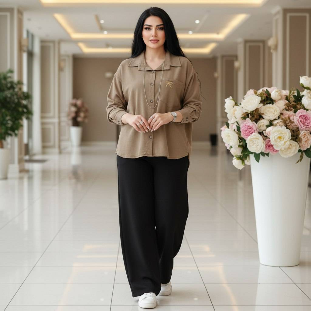 شومیز لنین زنانه پاپیون/لنین وارداتی