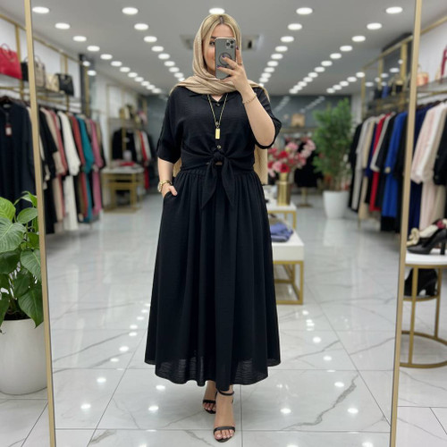 ست شومیز دامن زنانه حدیثه/کوک دوزی و شانتون