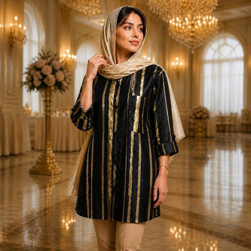 شومیز مانتویی زنانه نسیم/بوگاتی درجه یک
