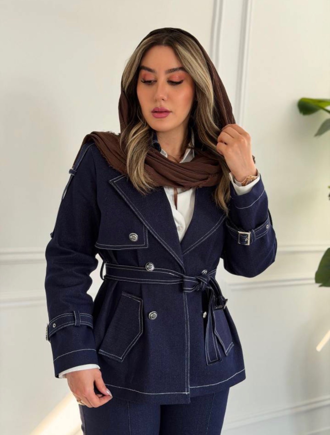 مانتو کتی زنانه ماه/جین اصلی وارداتی