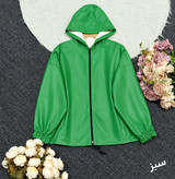 کاپشن چرم کلاهدار زنانه/چـــــرم درجه یک